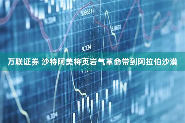 万联证券 沙特阿美将页岩气革命带到阿拉伯沙漠