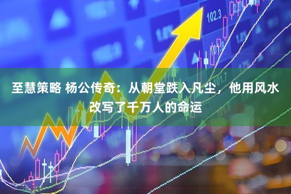 至慧策略 杨公传奇：从朝堂跌入凡尘，他用风水改写了千万人的命运