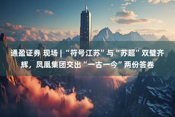 通盈证券 现场 | “符号江苏”与“苏超”双璧齐辉，凤凰集团交出“一古一今”两份答卷