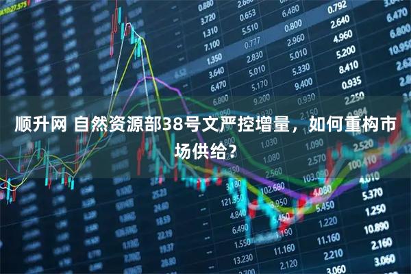 顺升网 自然资源部38号文严控增量，如何重构市场供给？
