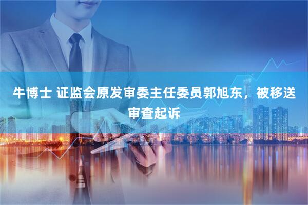 牛博士 证监会原发审委主任委员郭旭东，被移送审查起诉