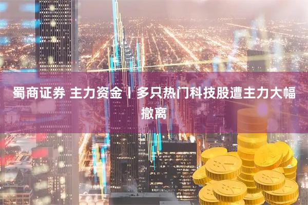 蜀商证券 主力资金丨多只热门科技股遭主力大幅撤离
