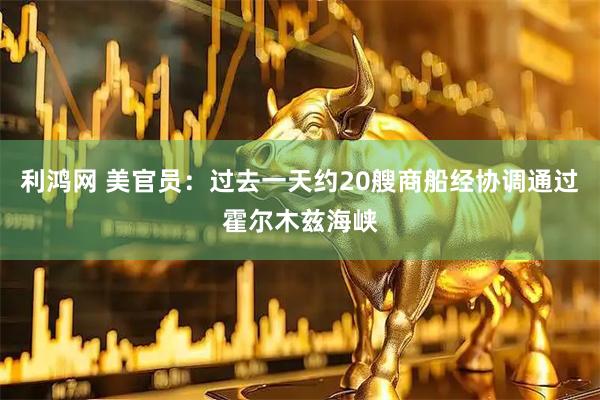利鸿网 美官员：过去一天约20艘商船经协调通过霍尔木兹海峡